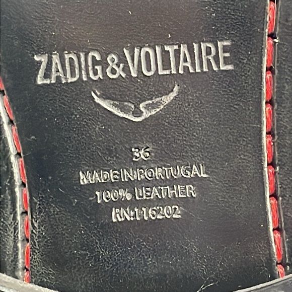 NIB Zadig & Voltaire Laureen Leopard Suede Lace Up Ankle Boots Ink Black Sz 36 - Picture 14 of 15